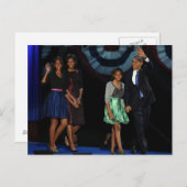 44th USAファミリー大統領のポストカード–2012 Re-Elec ポストカード (正面/裏面)