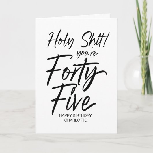 45おもしろいハッピーバースデー第45回 カード (正面)