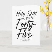 45おもしろいハッピーバースデー第45回 カード (黄色い花)