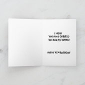 45おもしろい回目の誕生日おめでとう カード (内部)