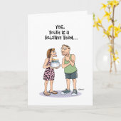 45おもしろい誕生日 カード (黄色い花)