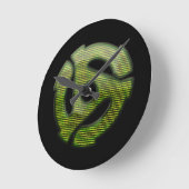 45のrpmの反射器 ラウンド壁時計 (傾斜)