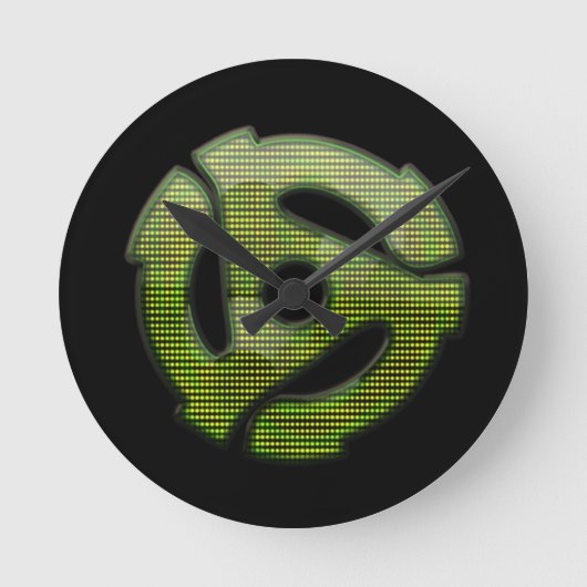 45のrpmの反射器 ラウンド壁時計 (正面)