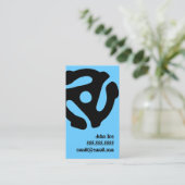 45のRPMの記録挿入物の名刺 エンクロージャーカード (スタンド正面)