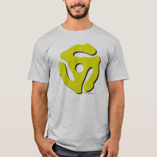 45のRPMの記録挿入物の灰色のTシャツ Tシャツ