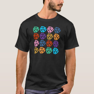 45のRPMの記録的なアダプターのポップアート Tシャツ