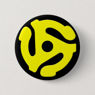 45のrpmの記録的なアダプター7インチの中心 缶バッジ