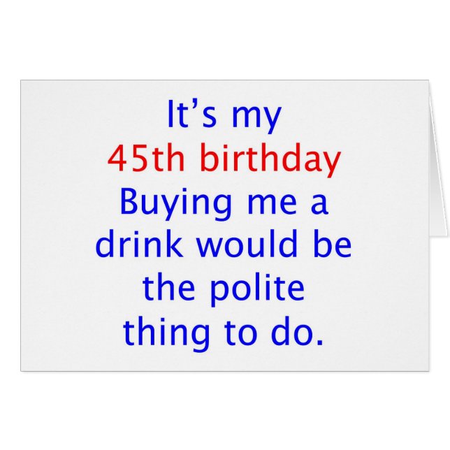 45は私を飲み物買います (正面横)