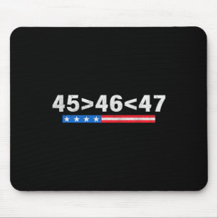 45は46より大きい ファニー 47 アメリカ国旗 トランプ就任式 マウスパッド