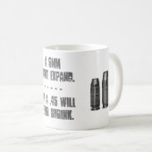 .45は-灰色を縮めません コーヒーマグカップ (正面右)