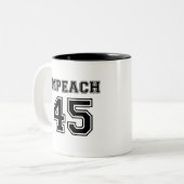45を弾劾して下さい ツートーンマグカップ (正面左)