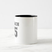 45を弾劾して下さい ツートーンマグカップ (中央)