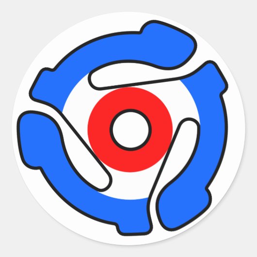 45アダプモダンターステッカー ラウンドシール (正面)