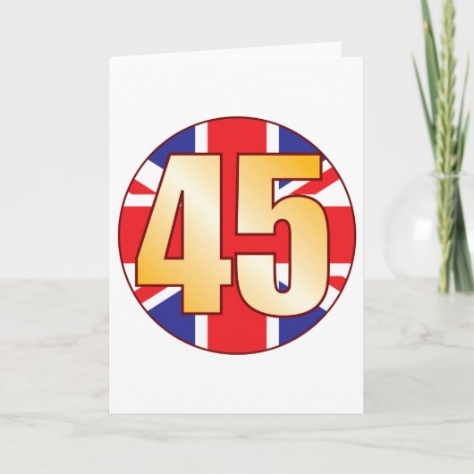 45イギリスの金ゴールド カード (正面)