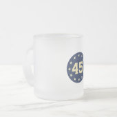 45インチすり付きマグカップ フロストグラスマグカップ (正面左)