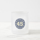 45インチすり付きマグカップ フロストグラスマグカップ (中央)