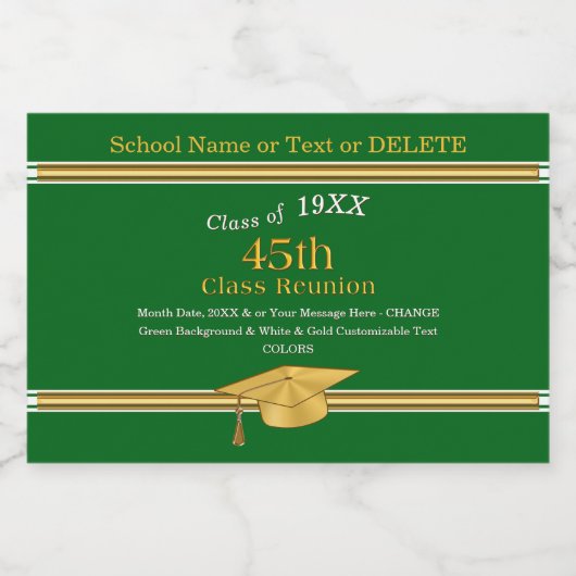 45クラスボトル用ミニワイン懇親会ラベル スパークリングワインラベル (シングルラベル)