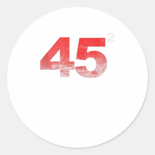 45スクエアトランプ再選ヴィン動揺してタ ラウンドシール (正面)