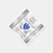 45パーソナライズされた周年ナ結婚プキンス スタンダードカクテルナプキン (角)