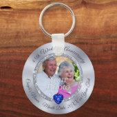 45パーソナライズされた周年結婚パーティーアイディア キーホルダー (正面)
