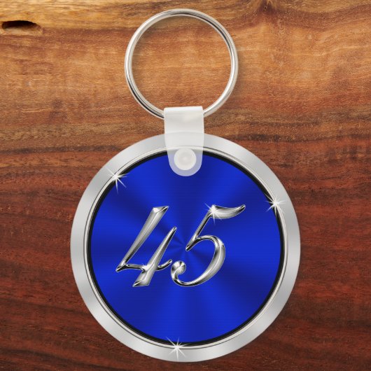 45パーソナライズされた周年記念キーホルダー キーホルダー (裏面)