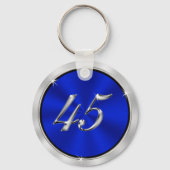 45パーソナライズされた周年記念キーホルダー キーホルダー (裏面)