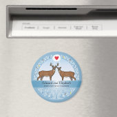 45パーソナライズされた周年記念結婚金、バック&ドー マグネット (インサイチュ (食洗機))