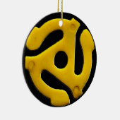 45レコードのアルバムプラスチック挿入物 セラミックオーナメント (右)