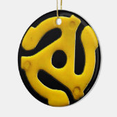 45レコードのアルバムプラスチック挿入物 セラミックオーナメント (左)