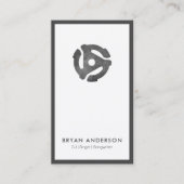 45レコードアダプタロゴ 名刺 (正面)