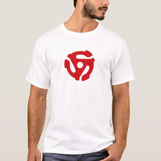 45レコードアダプタTシャツ Tシャツ (正面)