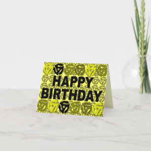 45レコード挿入誕生日カード カード