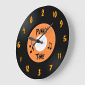 45レコード(時ファンキー刻) -カスタム時計 ラージ壁時計 (傾斜)