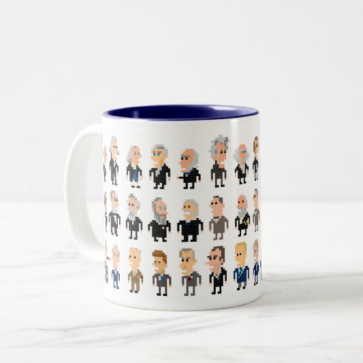 45人の大統領の意見 ツートーンマグカップ (正面左)