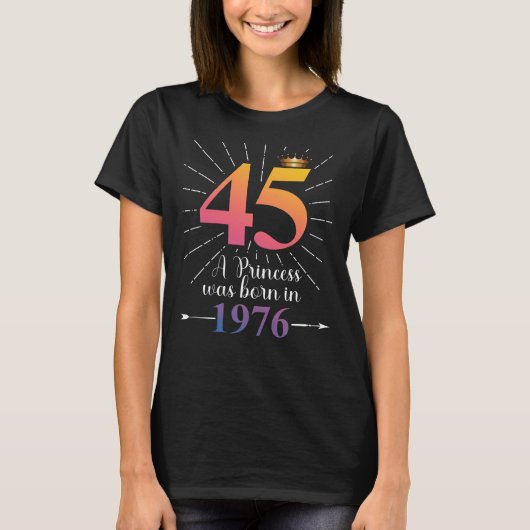 45位の誕生日ギフト45年 Tシャツ (正面)
