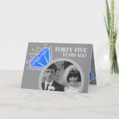 45周年のサファイアリング、その後写真 カード (正面)