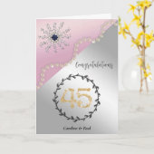 45周年を祝結婚う カード (黄色い花)