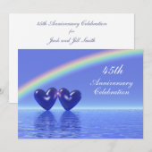 45周年サファイアハーツ 招待状 (正面/裏面)