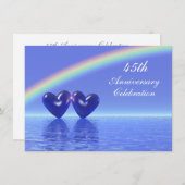 45周年サファイアハーツ 招待状 (正面/裏面)