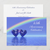 45周年サファイアハート 招待状 (正面/裏面)