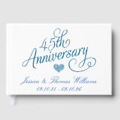 45周年サファイア結婚記念日 ゲストブック (正面)