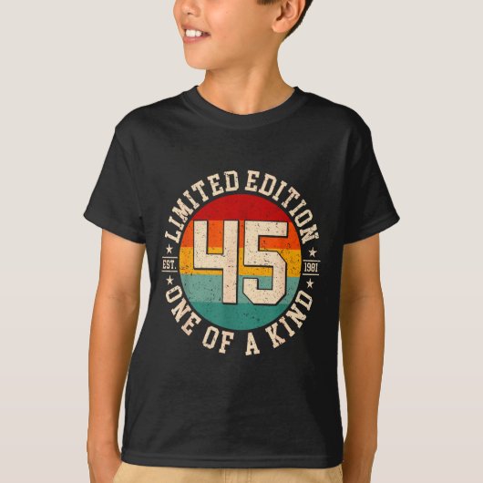 45周年ヴィンテージ1981限定エディション45th tシャツ (正面)