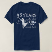 45周年素晴らしを迎え結婚る45年 Tシャツ (デザイン正面)