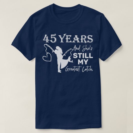 45周年素晴らしを迎え結婚る45年 Tシャツ (デザイン正面)