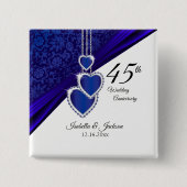 45周年結婚デザイン 缶バッジ (正面)