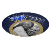 45周年結婚記念パーティー サファイア カッティングボード (角)