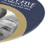 45周年結婚記念パーティー サファイア カッティングボード (角)