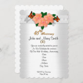 45周年結婚記念日の招待状 招待状 (正面/裏面)