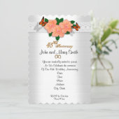 45周年結婚記念日の招待状 招待状 (スタンド正面)