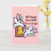 45周年結婚記念日の贈り物 カード (黄色い花)